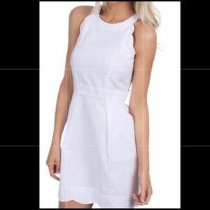 White Seersucker Dress